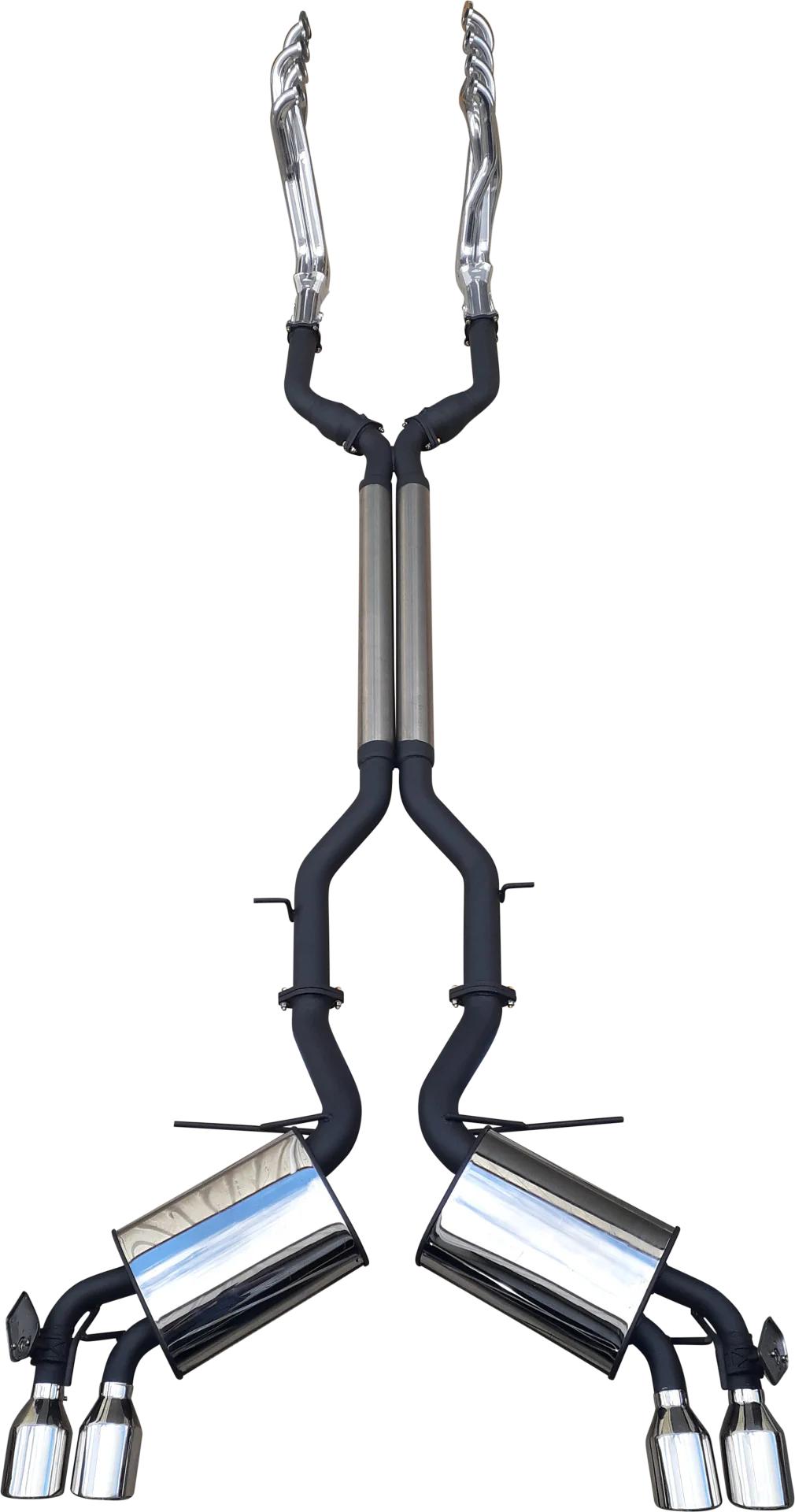 Manta | Twin 3" Full Exhaust System with 1 7/8" Coated Extractors Valves & 4" Tips | Chevrolet Camaro 6th Gen 6.2L V8 Coupe 2016–2022 - Image 3
