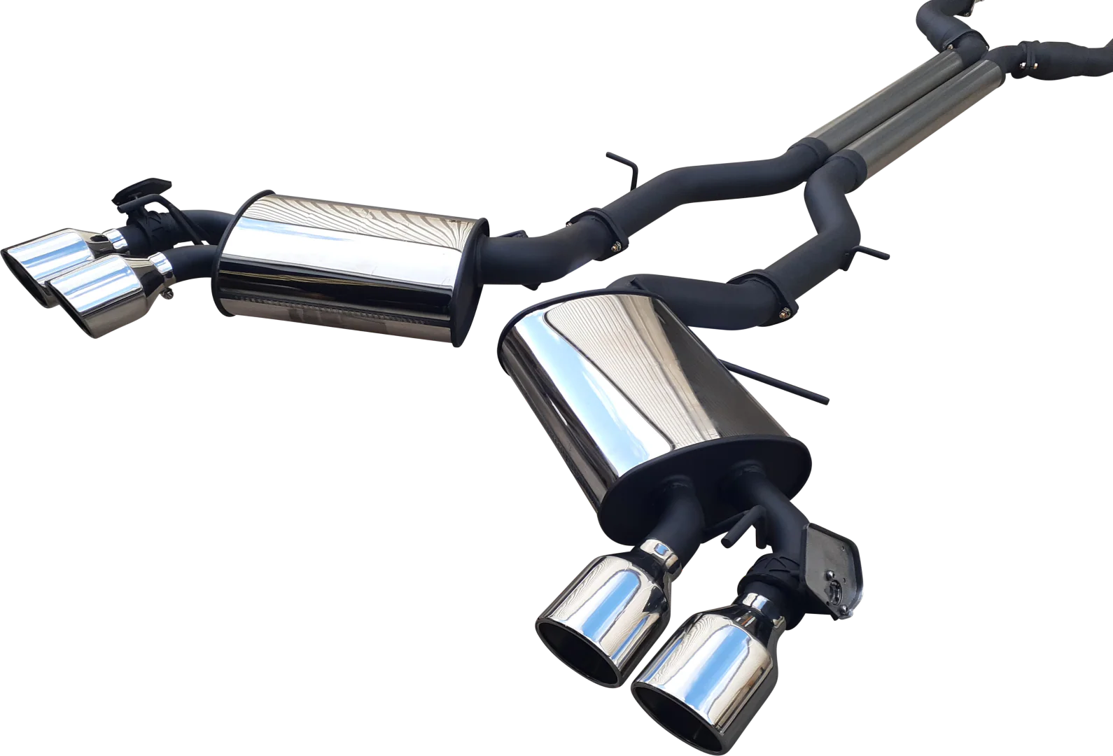 Manta | Twin 3" Full Exhaust System with 1 7/8" Coated Extractors Valves & 4" Tips | Chevrolet Camaro 6th Gen 6.2L V8 Coupe 2016–2022 - Image 4