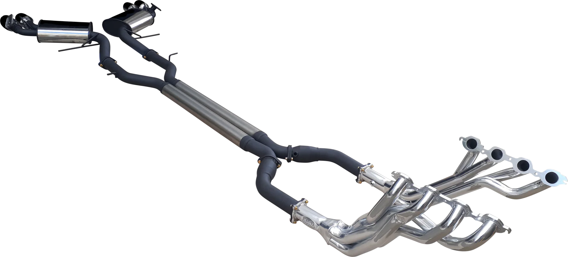 Manta | Twin 3" Full Exhaust System with 1 7/8" Coated Extractors Valves & 4" Tips | Chevrolet Camaro 6th Gen 6.2L V8 Coupe 2016–2022 - Image 7