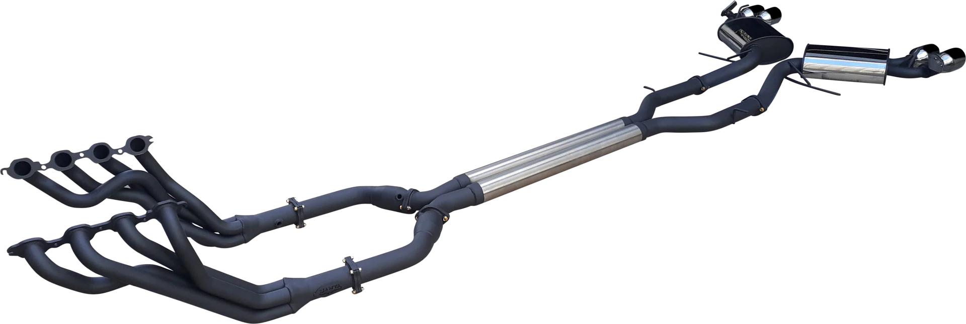 Manta | Twin 3" Full Exhaust System with 1 7/8" Extractors Valves & 4" Tips | Chevrolet Camaro 6th Gen 6.2L V8 Coupe 2016–2022 - Image 3