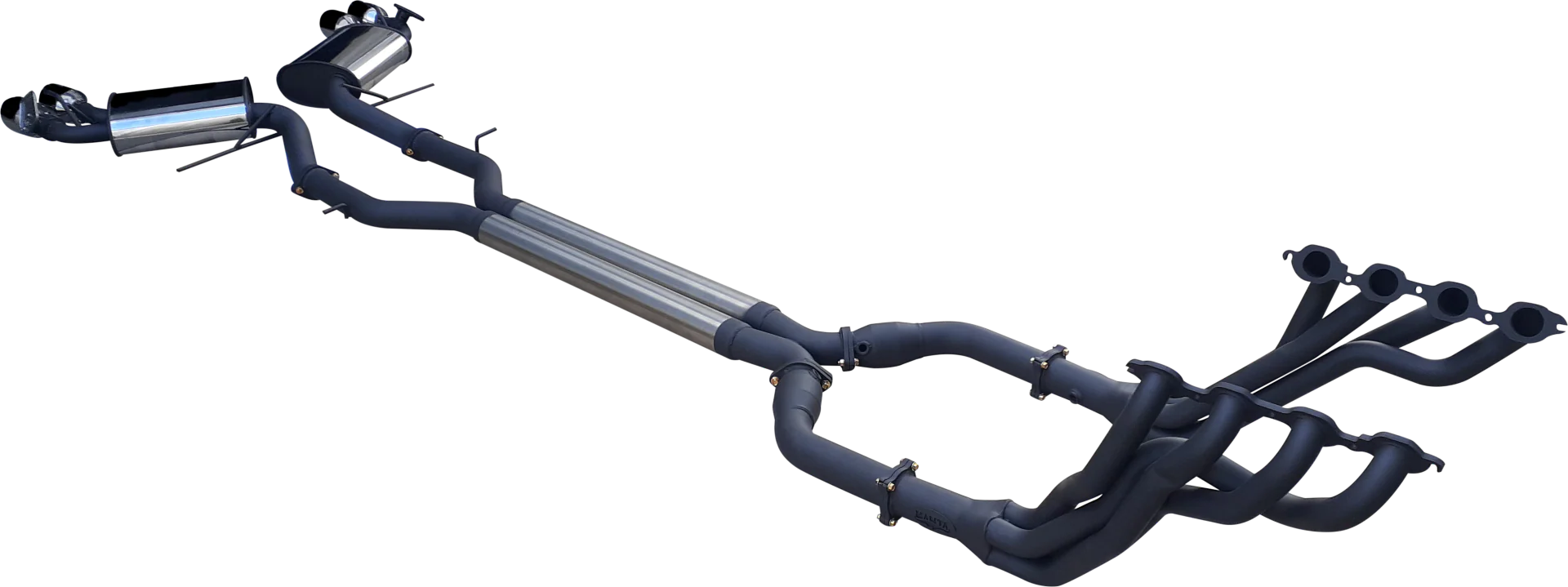 Manta | Twin 3" Full Exhaust System with 1 7/8" Extractors Valves & 4" Tips | Chevrolet Camaro 6th Gen 6.2L V8 Coupe 2016–2022 - Image 5