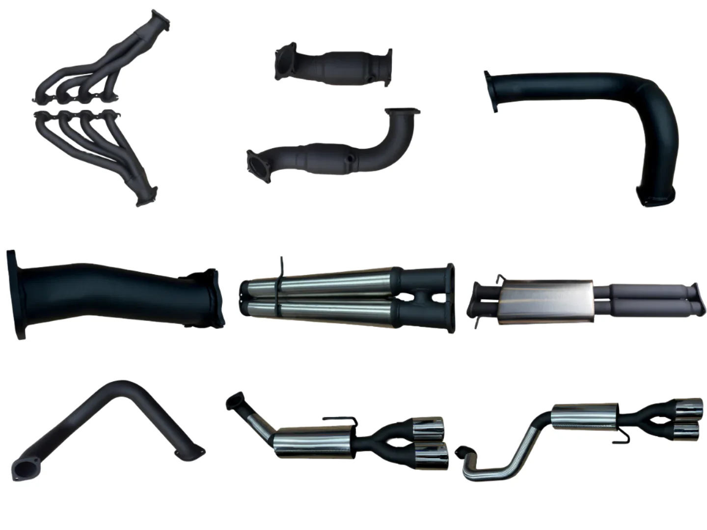 Manta | Twin 3" Full Exhaust System with 1 3/4" Headers & Quad Tips | Chevrolet Silverado 1500 6.2L V8 Ute 2019–2024