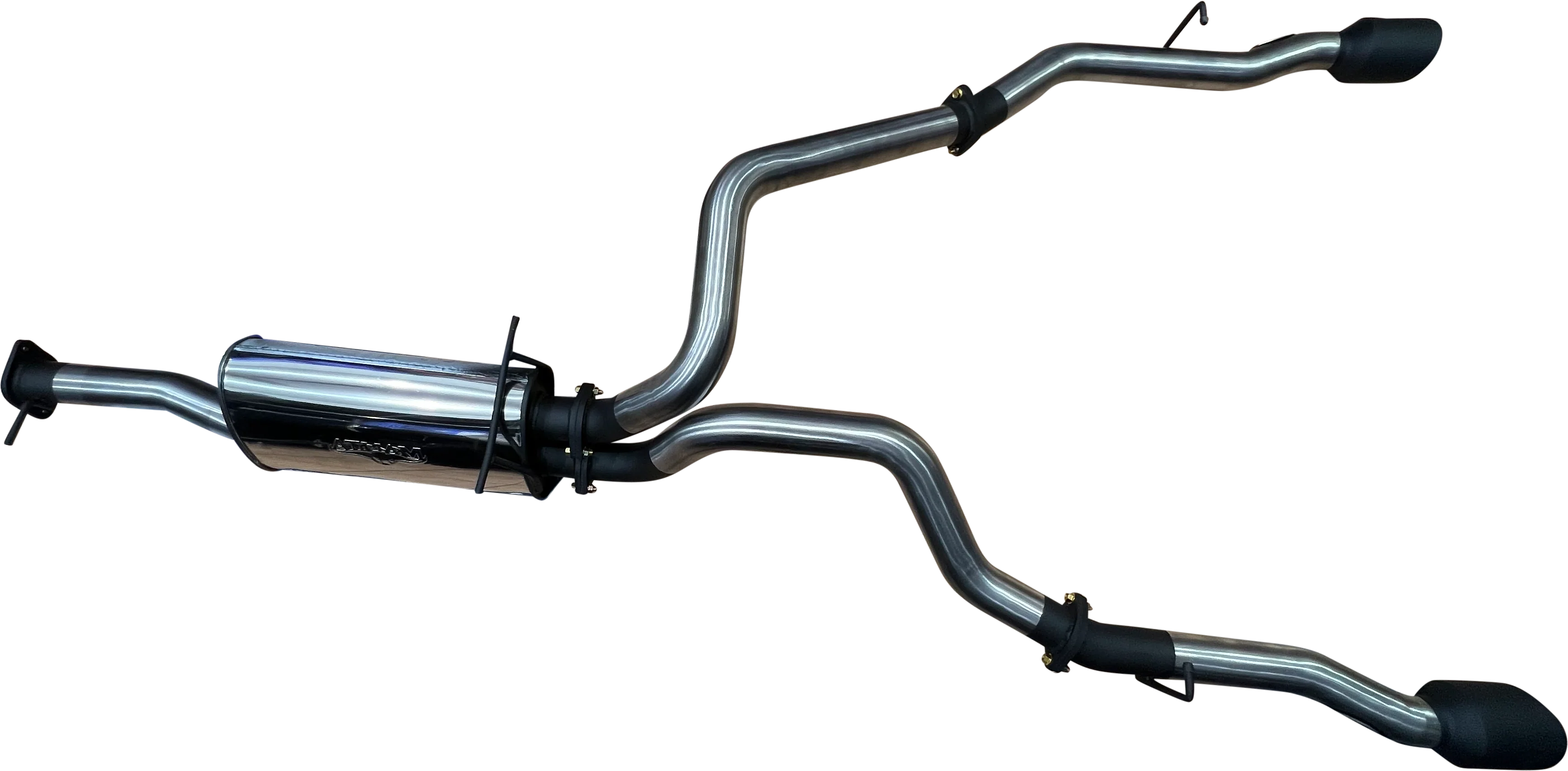 Manta | 3″ Single into Twin Cat Back Exhaust with 5″ Black Tips | RAM 1500 DT 5.7L V8 Ute 2020–2025