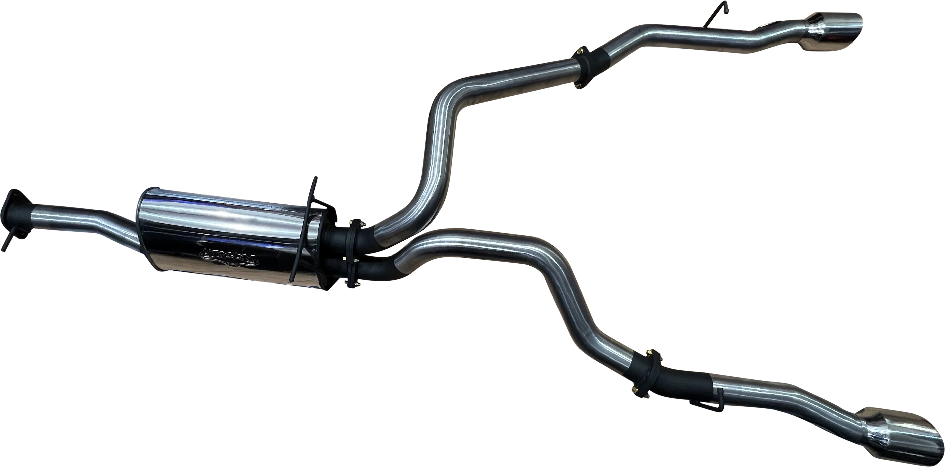 Manta | 3″ Single into Twin Cat Back Exhaust with 5″ Chrome Tips | RAM 1500 DT 5.7L V8 Ute 2020–2025