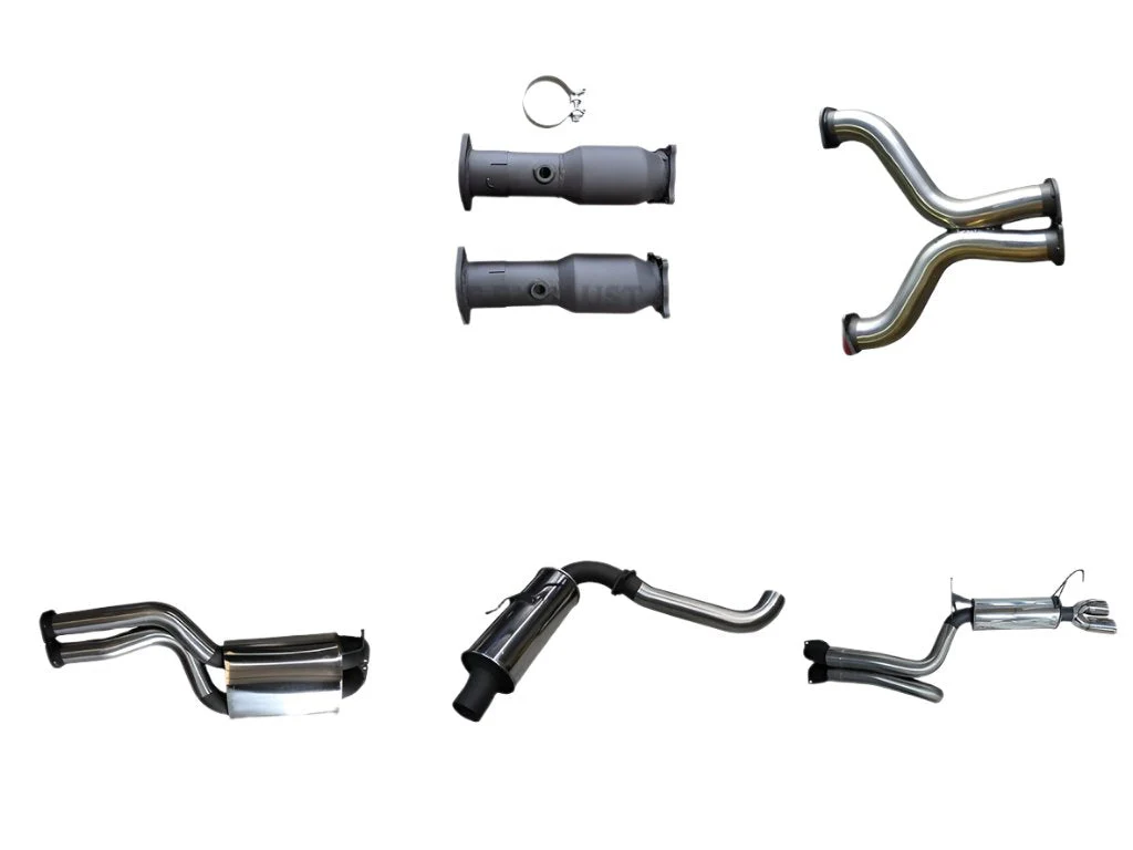 Manta | Twin 3″ Full Exhaust System with Extractors Muffler/Muffler | Ford Falcon FG 5.4L XR8 V8 Sedan 2008–2010