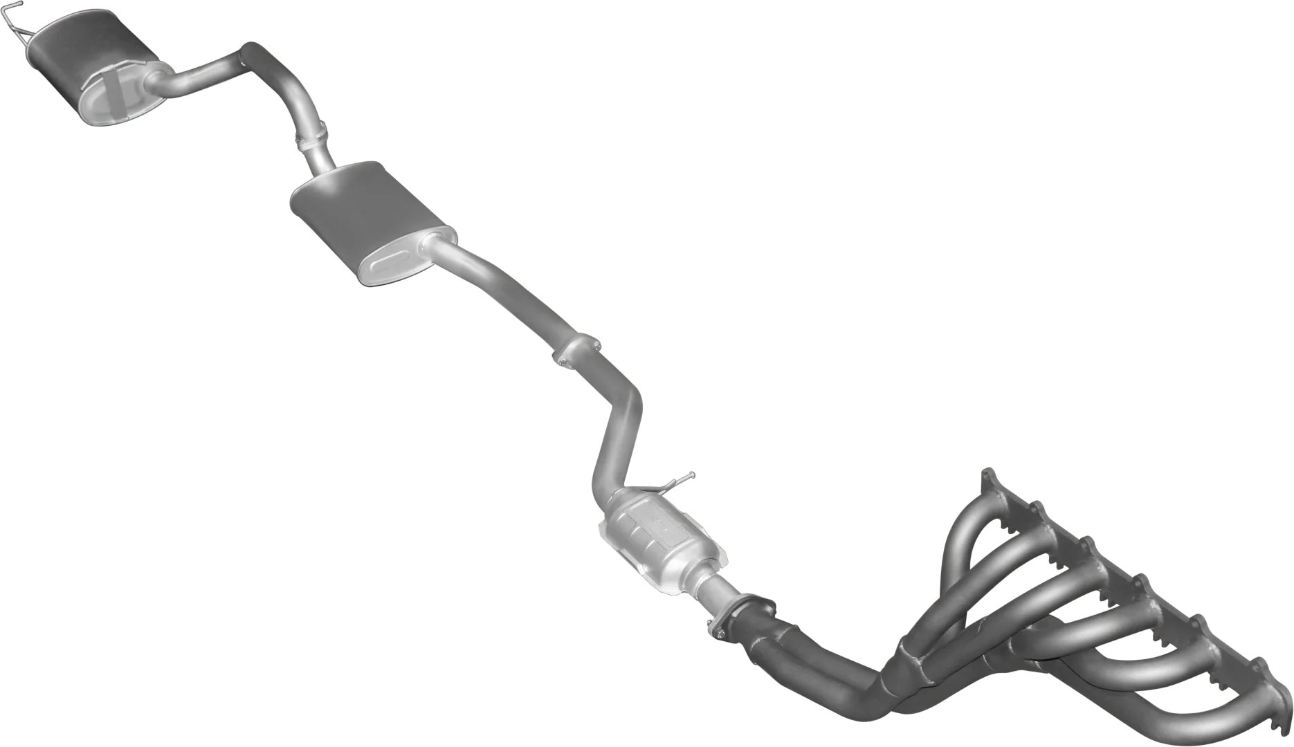 Manta | 2.5" Full System with Muffler | Ford Falcon BA BF 6 Cylinder Sedan 2002–2008