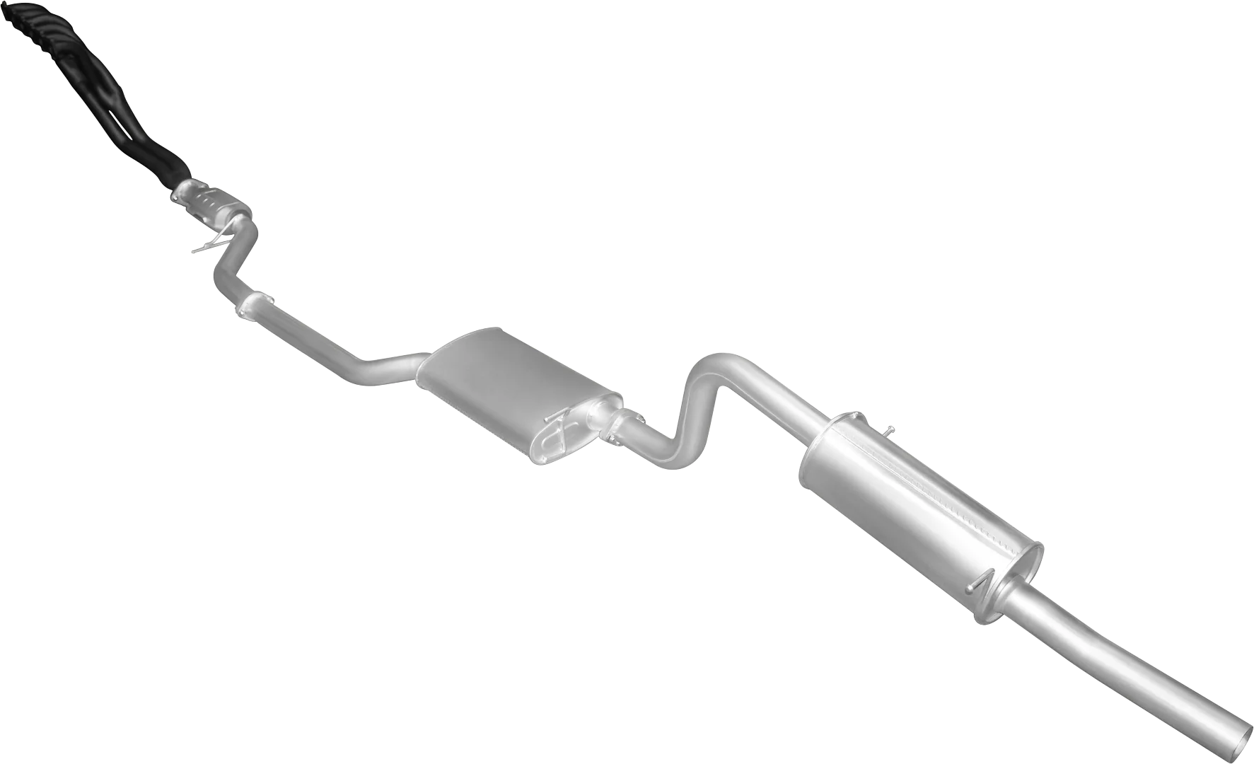 Manta | 2.5in Single Full System with Muffler/Muffler | Ford Falcon BA BF 6 Cylinder Ute 2002–2008 - Image 2