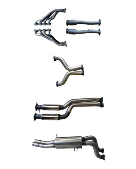 Manta | Twin 3" Full Exhaust System with Extractors & Hotdog/Muffler | Ford Falcon BA BF 5.4L BOSS V8 XR8 & FPV Ute 2002–2008