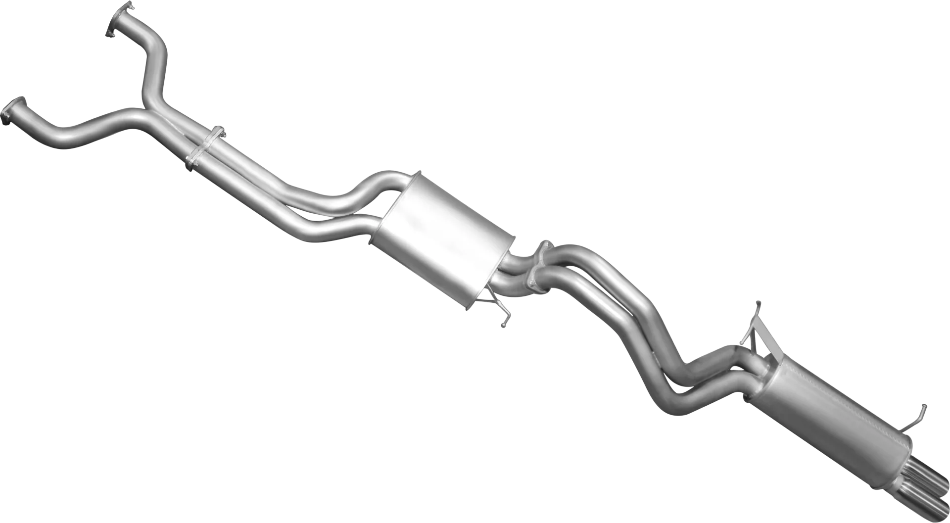 Manta | Twin 2.5" Dual Cat Back Exhaust System with Muffler/Muffler | Ford Falcon BA BF V8 Sedan & FPV GT 2002–2008 - Image 2