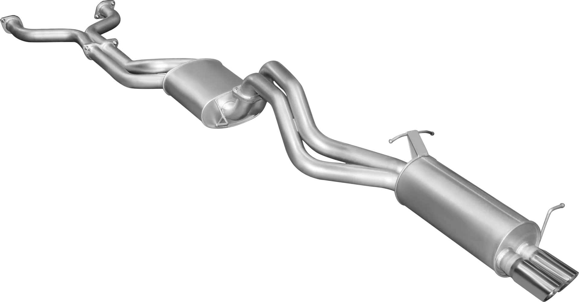 Manta | Twin 2.5" Dual Cat Back Exhaust System with Muffler/Muffler | Ford Falcon BA BF V8 Sedan & FPV GT 2002–2008 - Image 4