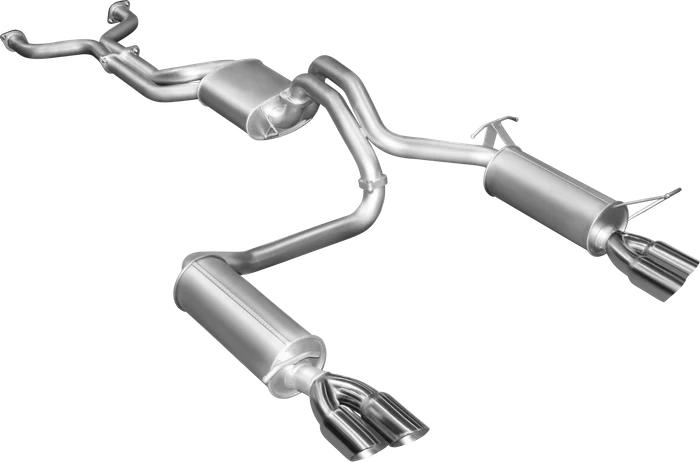 Manta | Twin 2.5" L & R Cat Back Exhaust System with Muffler/Muffler | Ford Falcon BA BF V8 Sedan & FPV GT 2002–2008