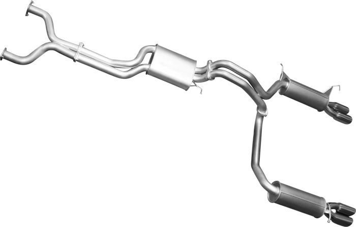 Manta | Twin 2.5" L & R Cat Back Exhaust System with Muffler/Muffler | Ford Falcon BA BF V8 Sedan & FPV GT 2002–2008 - Image 4