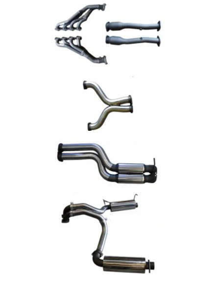 Manta | Twin 3″ Full Exhaust System with Extractors Hotdog Muffler | FPV GT GT-P Force 8 5.4L V8 Sedan 2005–2008
