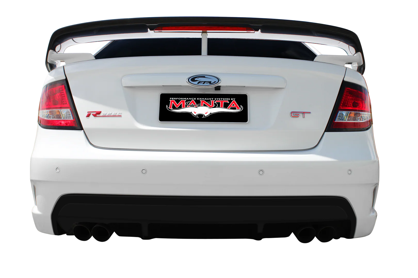 Manta | Twin 3″ Full Exhaust System with Extractors Hotdog/Muffler | Ford FG GT 5.0L V8 Sedan 2010–2016 - Image 5