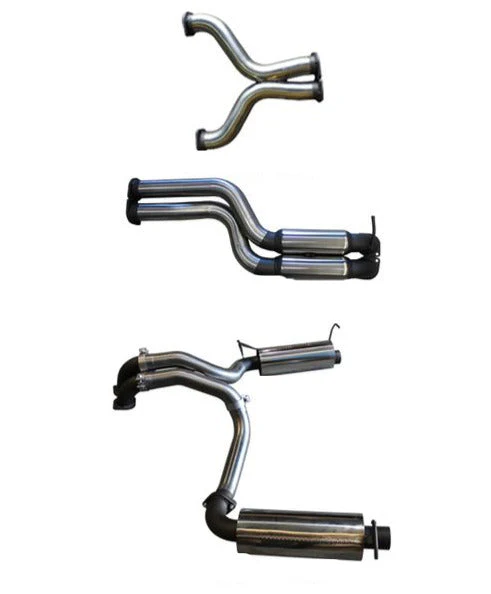 Manta | Twin 3″ Cat Back Exhaust System with Hotdog Muffler | FG GT V8 Sedan 2008–2016