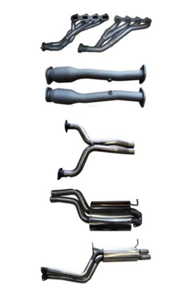 Manta | Twin 2.5″ Full Exhaust System with Extractors Muffler Muffler | Ford Falcon FG XR8 5.4L V8 Sedan 2008–2010