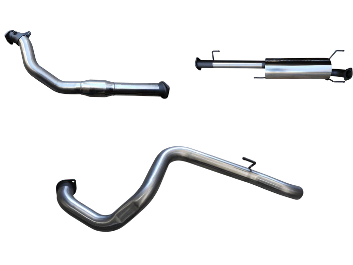Manta | 3″ Turbo Back Exhaust System with Cat & Without Rear Muffler | Toyota Prado KDJ120R KDJ150R 3.0L 2007–2015