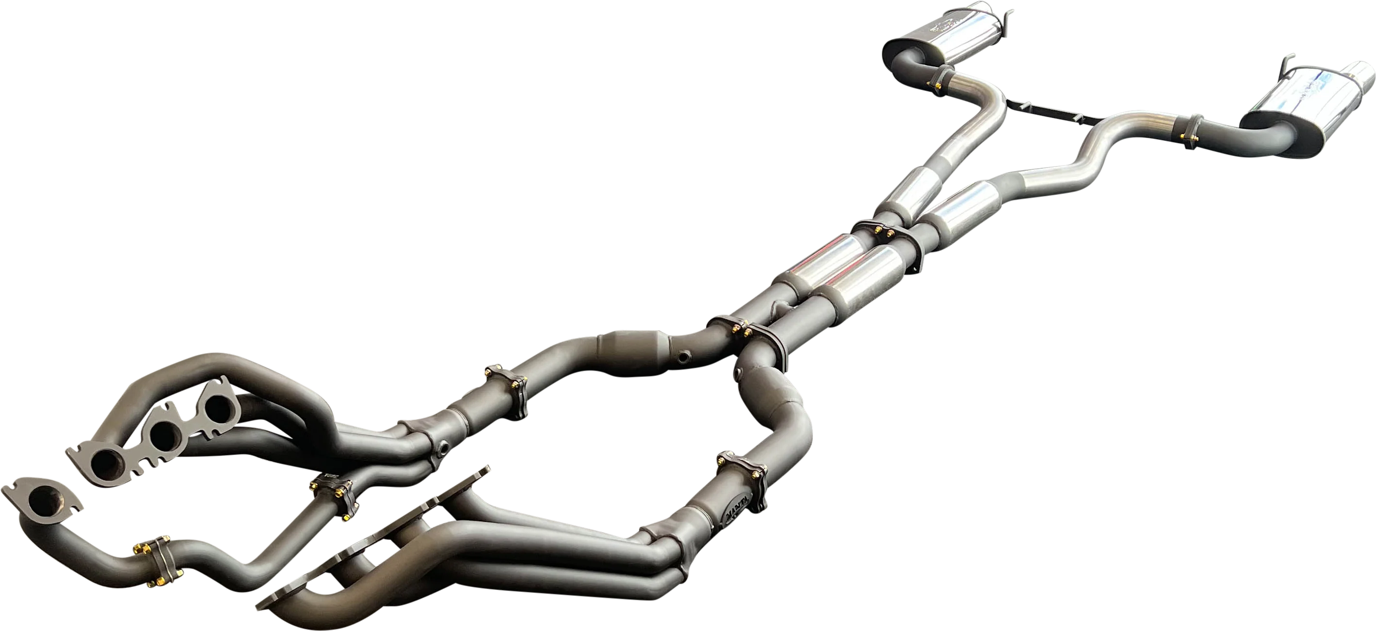 Manta | Twin 3″ Full Exhaust System with 1 7/8″ Headers Hotdog Muffler Twin Tips | Ford Mustang FM S550 5.0L V8 Coupe 2015–2017 - Image 2