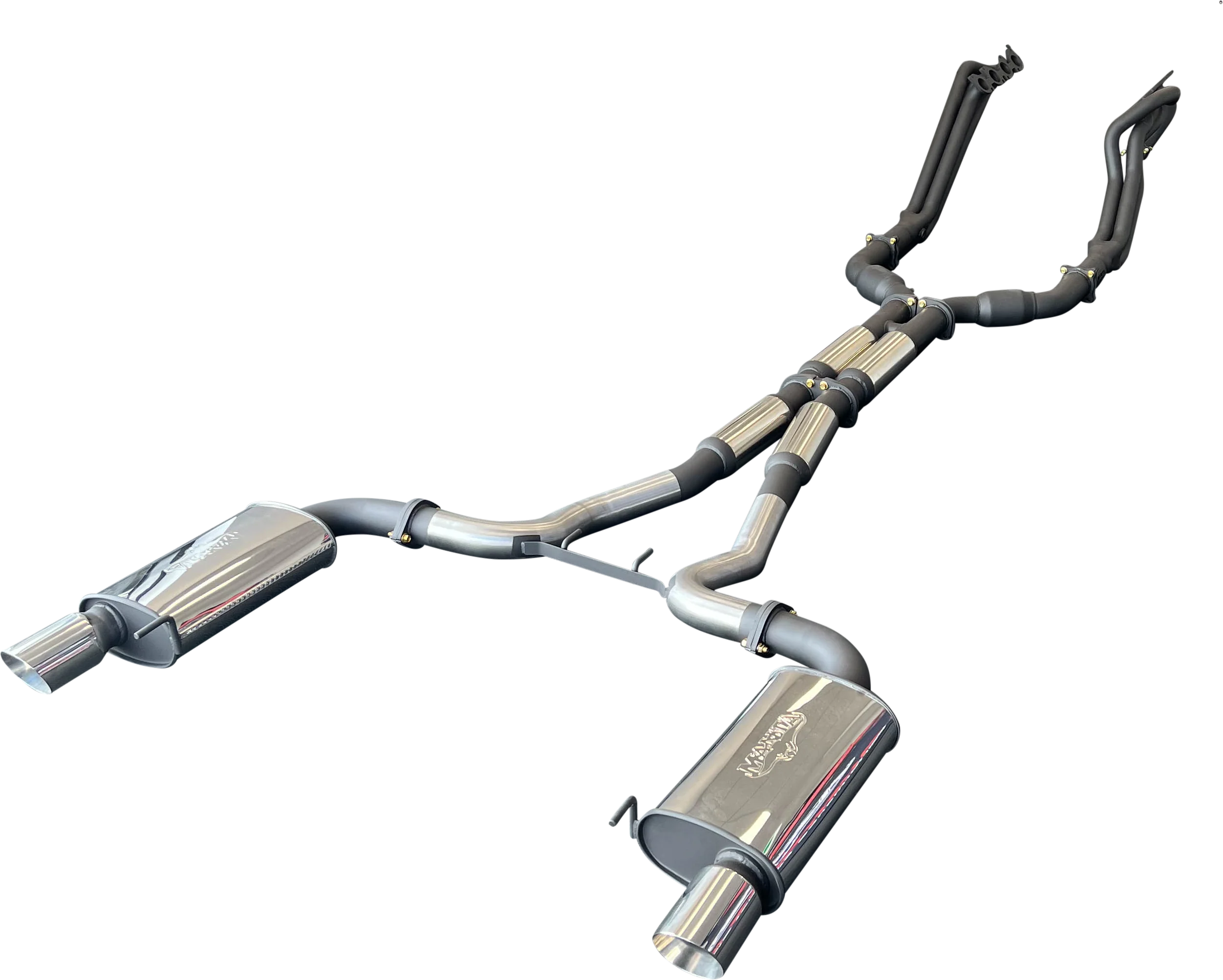 Manta | Twin 3″ Full Exhaust System with 1 7/8″ Headers Hotdog Muffler Twin Tips | Ford Mustang FM S550 5.0L V8 Coupe 2015–2017 - Image 5
