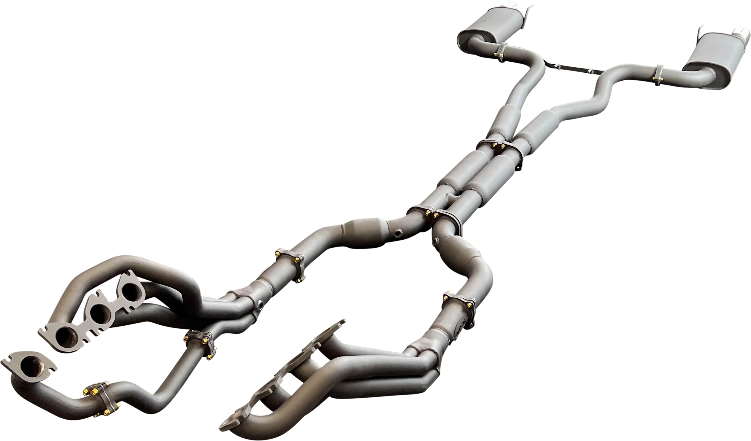 Manta | Twin 3″ Full Exhaust System with 1 7/8″ Headers Hotdog Muffler Twin Tips | Ford Mustang FM S550 5.0L V8 Coupe 2015–2017 - Image 2
