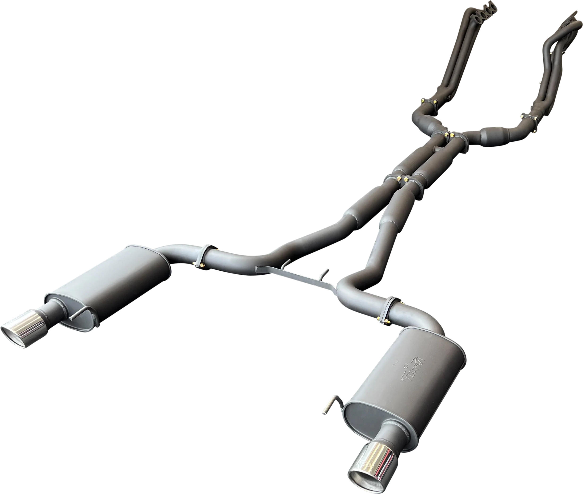 Manta | Twin 3″ Full Exhaust System with 1 7/8″ Headers Hotdog Muffler Twin Tips | Ford Mustang FM S550 5.0L V8 Coupe 2015–2017 - Image 6