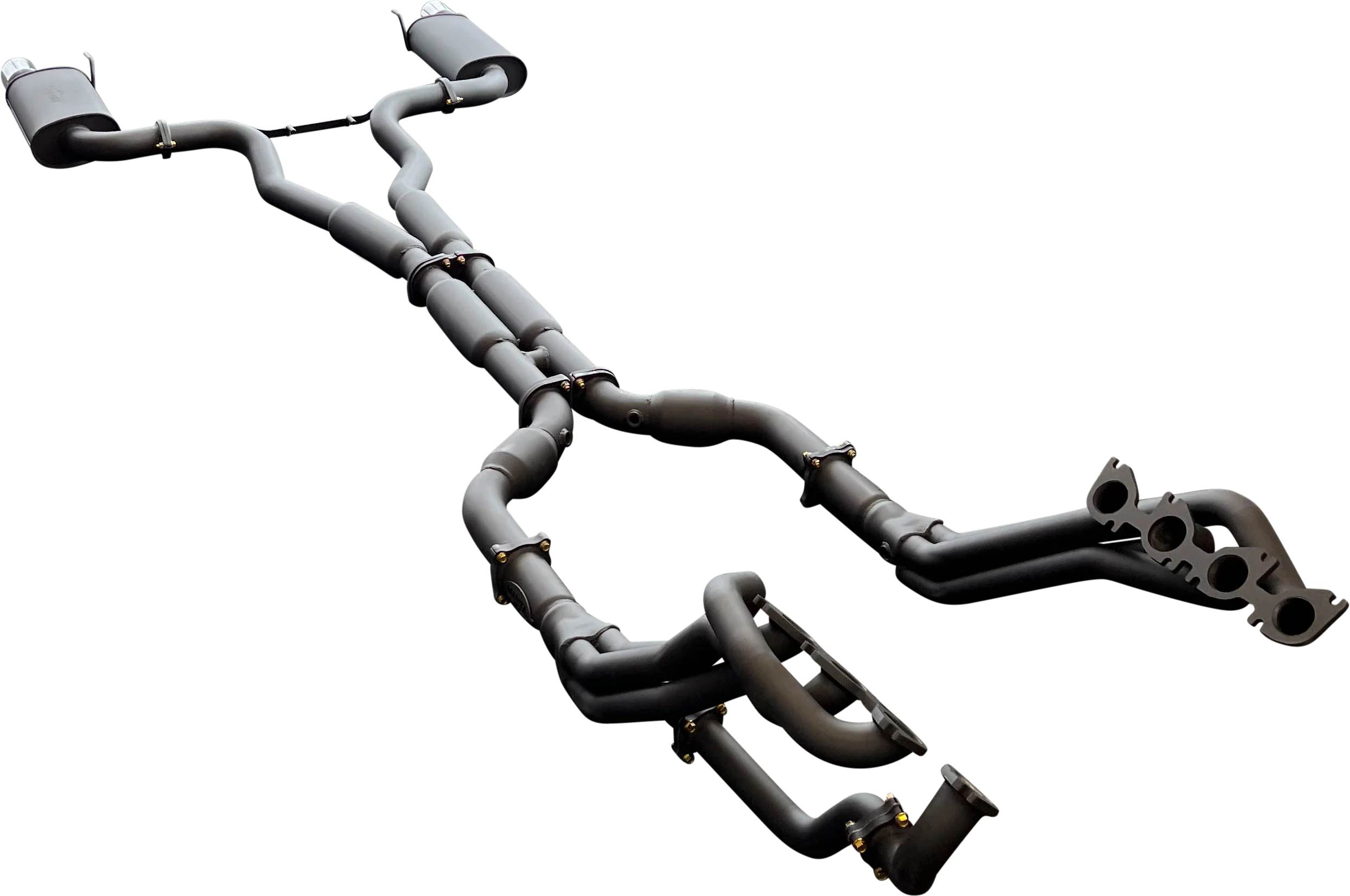 Manta | Twin 3″ Full Exhaust System with 1 7/8″ Headers Hotdog Muffler Twin Tips | Ford Mustang FM S550 5.0L V8 Coupe 2015–2017 - Image 8