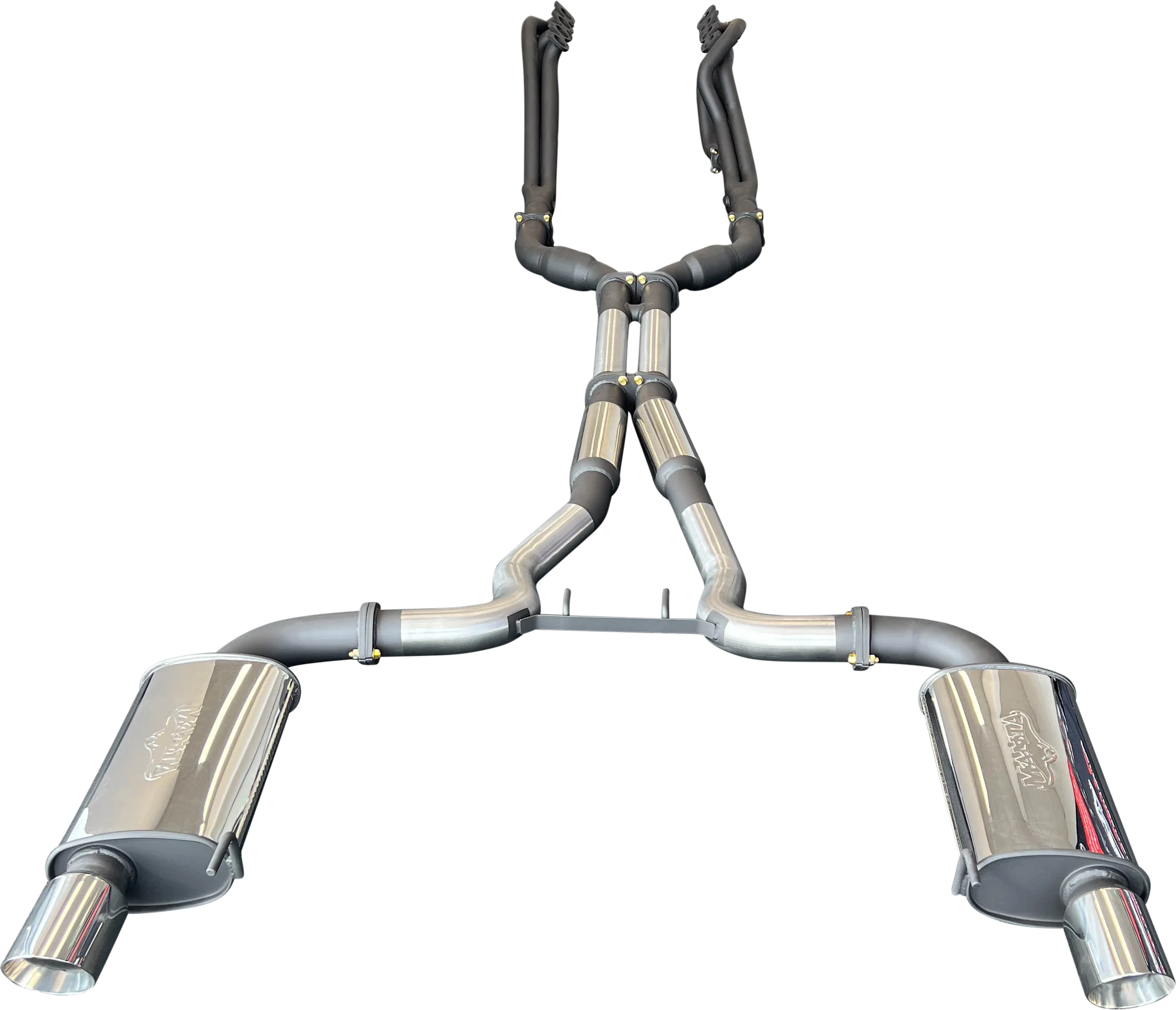 Manta | Twin 3″ Full Exhaust System with 1 7/8″ Headers Twin Tips | Ford Mustang FM S550 5.0L V8 Coupe 2015–2017 - Image 4