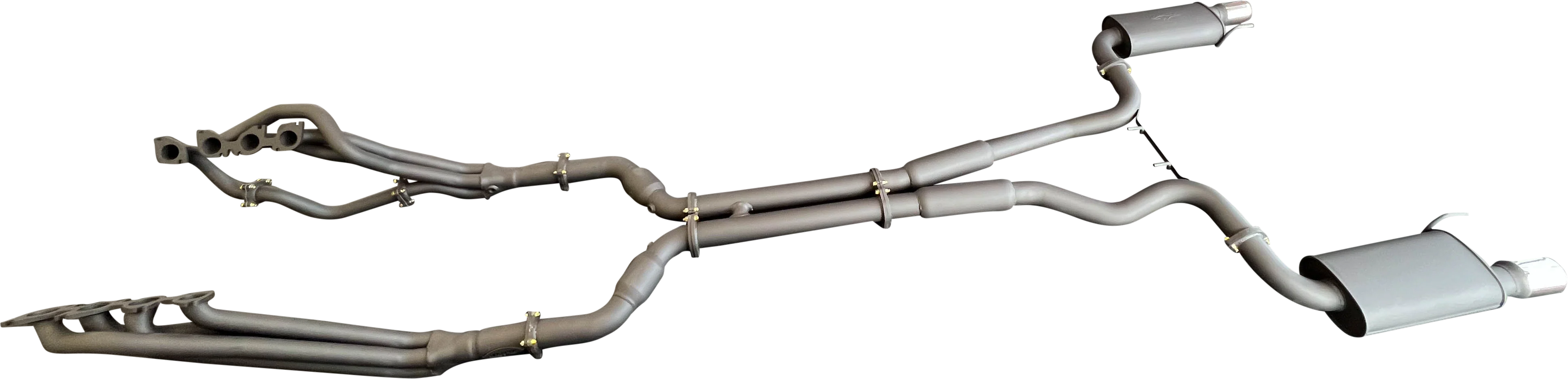 Manta | Twin 3″ Full Exhaust System with 1 7/8″ Headers Twin Tips | Ford Mustang FM S550 5.0L V8 Coupe 2015–2017