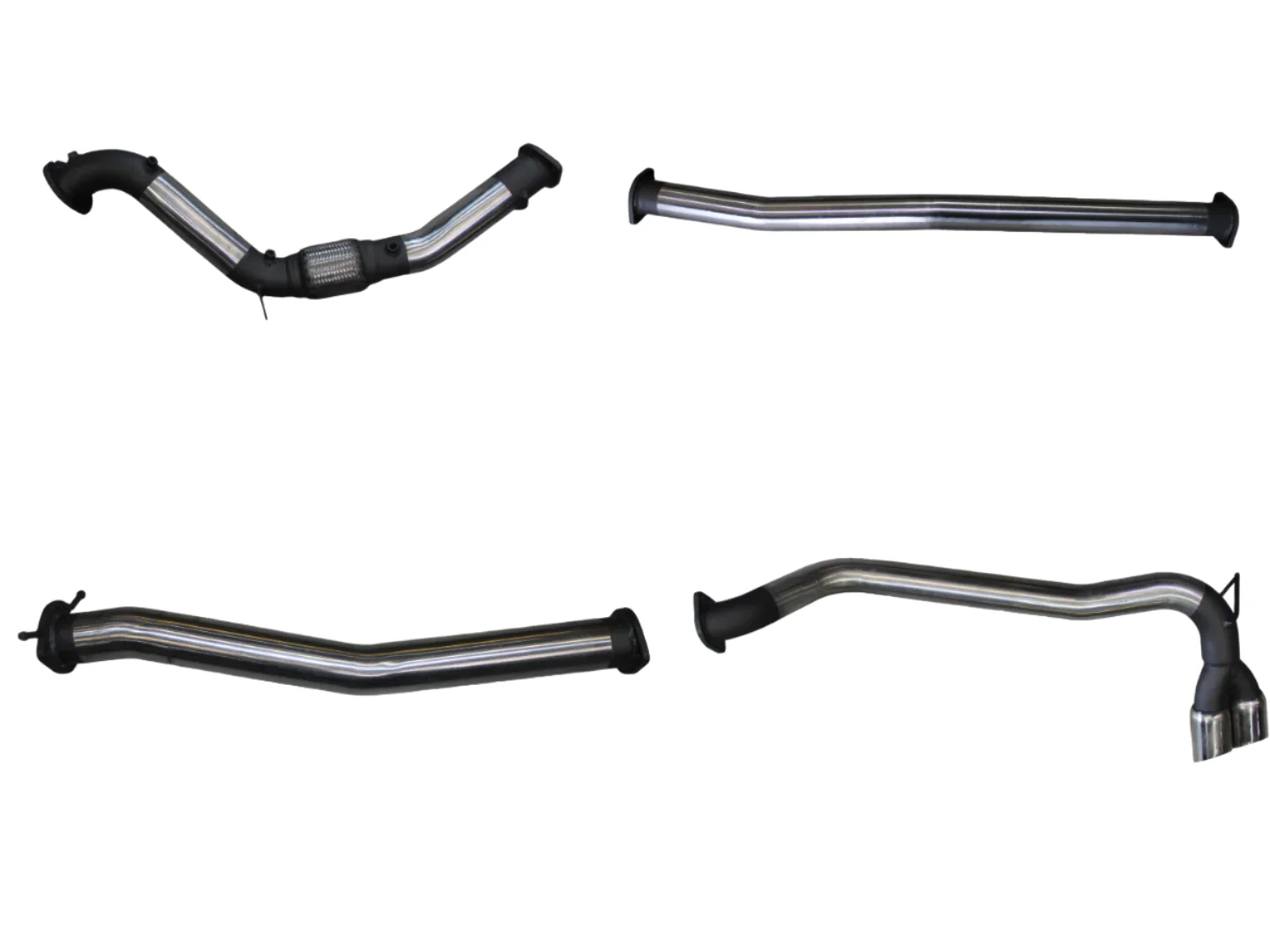 Manta | 3″ Turbo Back Without Cat Without Muffler Twin Tip Side Exit | Ford PX2 Ranger 3.2L Ute 2015–2022