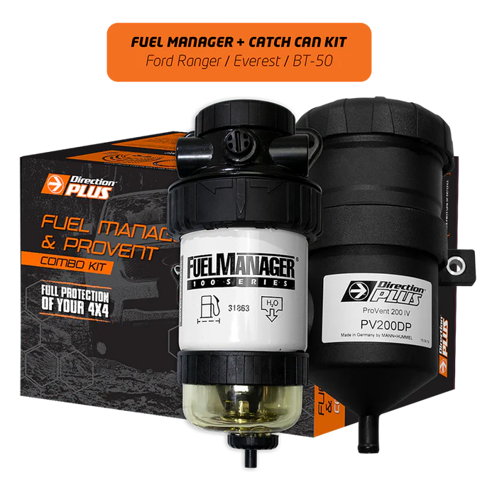 Manta - Ford Ranger UTE PX, MkII 3.2L CRD (2011-2022) Fuel Manager Fuel Filter & ProVent 200 Catch Can Kit