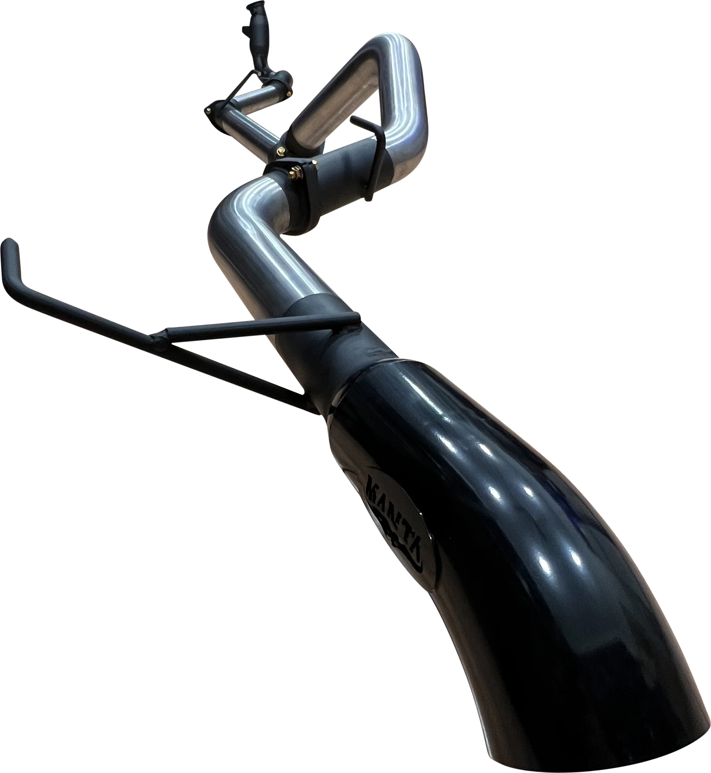 Manta | 3″ Turbo Back Exhaust with Cat & No Mufflers Black 4″ Tip | Toyota Landcruiser 300 Series V6 FJA300R Wagon 2021–2025 - Image 2