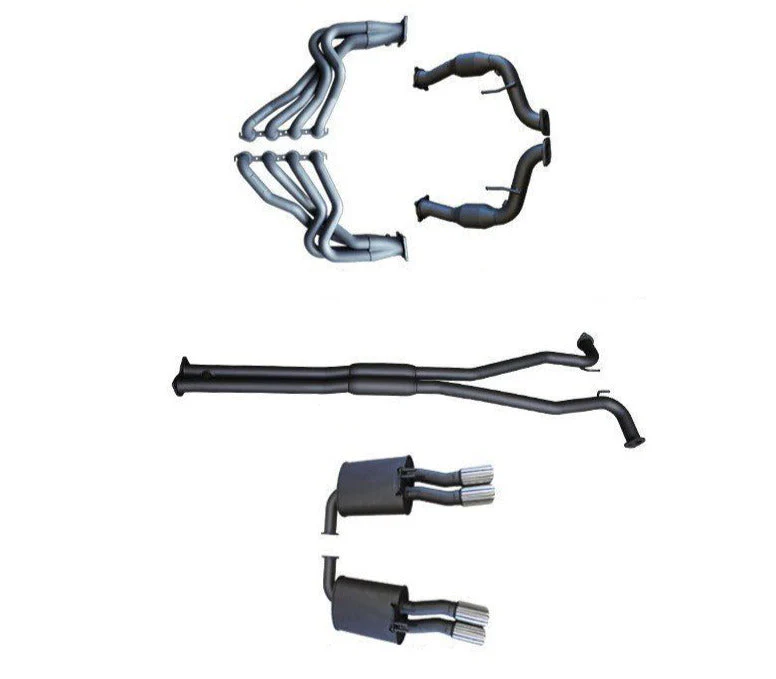 Manta | Twin 2.5″ Full System with 1 7/8″ Extractors Hotdog/Muffler | Holden Commodore VE Ute V8, HSV Maloo 2007–2013