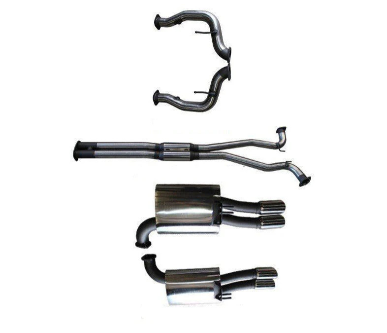 Manta | Twin 3″ Cat Back Exhaust with Hotdog & Muffler | Holden Commodore VE VF V8 Ute & HSV Maloo 2007–2017