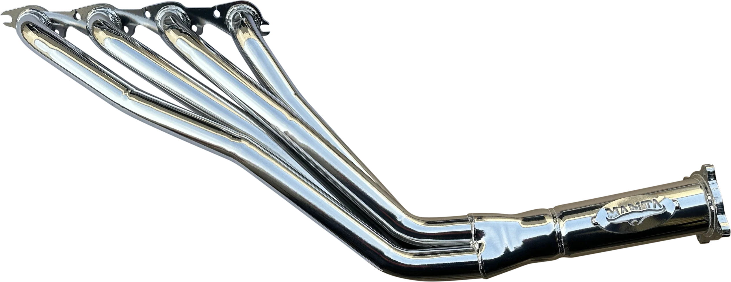 Manta | 1 3/4″ 4-1 Tuned Extractors with 3″ Outlets | Commodore VB–VS V8 5.0L EFI – Ceramic Silver - Image 3
