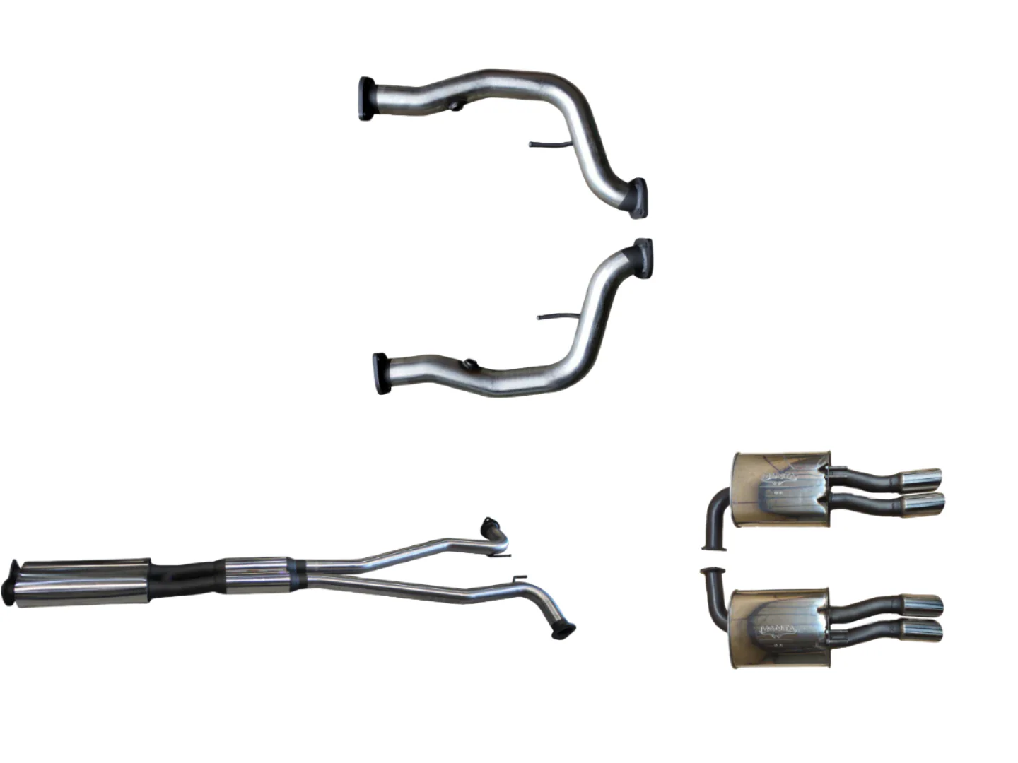 Manta | Twin 2.5″ Cat Back Muffler/Muffler | Holden Commodore VE VF Ute V8 & 3.6L SIDI, HSV Maloo 2007–2017