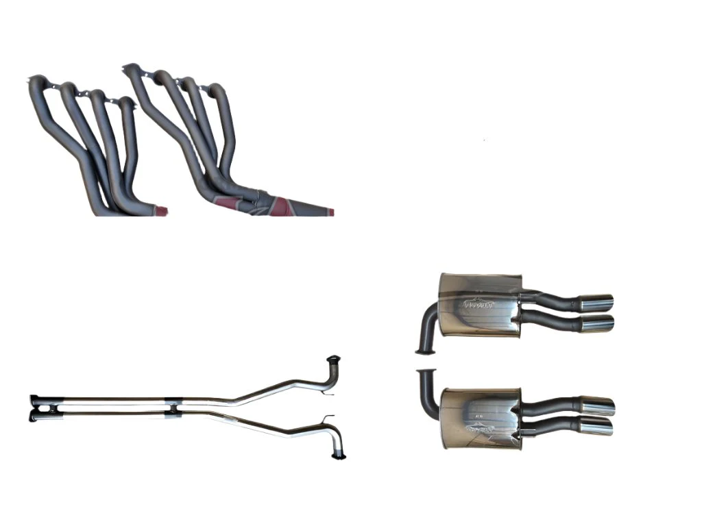 Manta | Twin 2.5″ Full System with 1 3/4″ Extractors Rear Mufflers Only | Holden Commodore VE Ute V8, HSV Maloo 2007–2013