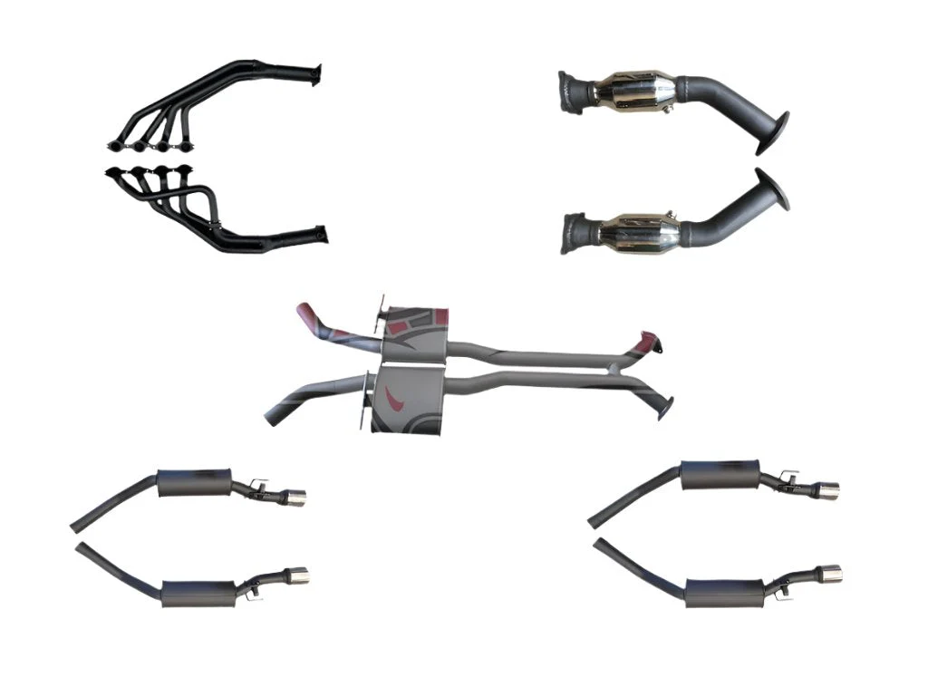 Manta | Twin 2.5in Full Exhaust System with Extractors Muffler | HSV Maloo VY VZ 5.7L 6.0L V8 Ute 2002–2007