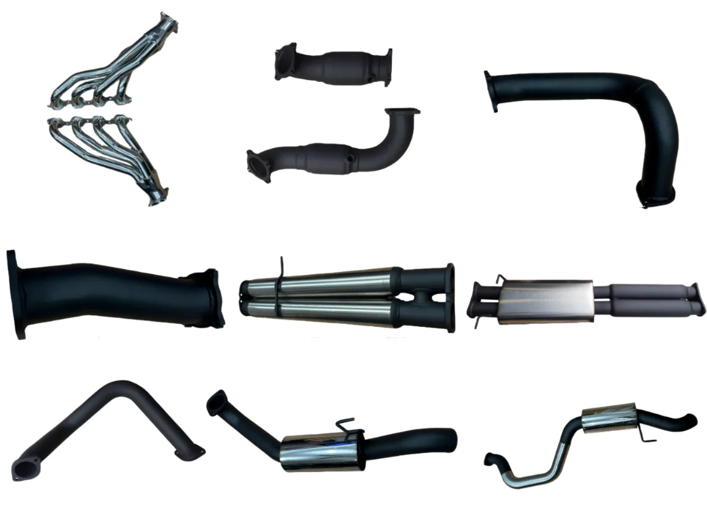 Manta | Twin 3" Full Exhaust System with 1 3/4" Ceramic Headers, Cats | Chevrolet Silverado 1500 6.2L V8 Ute 2019–2024 - Image 2