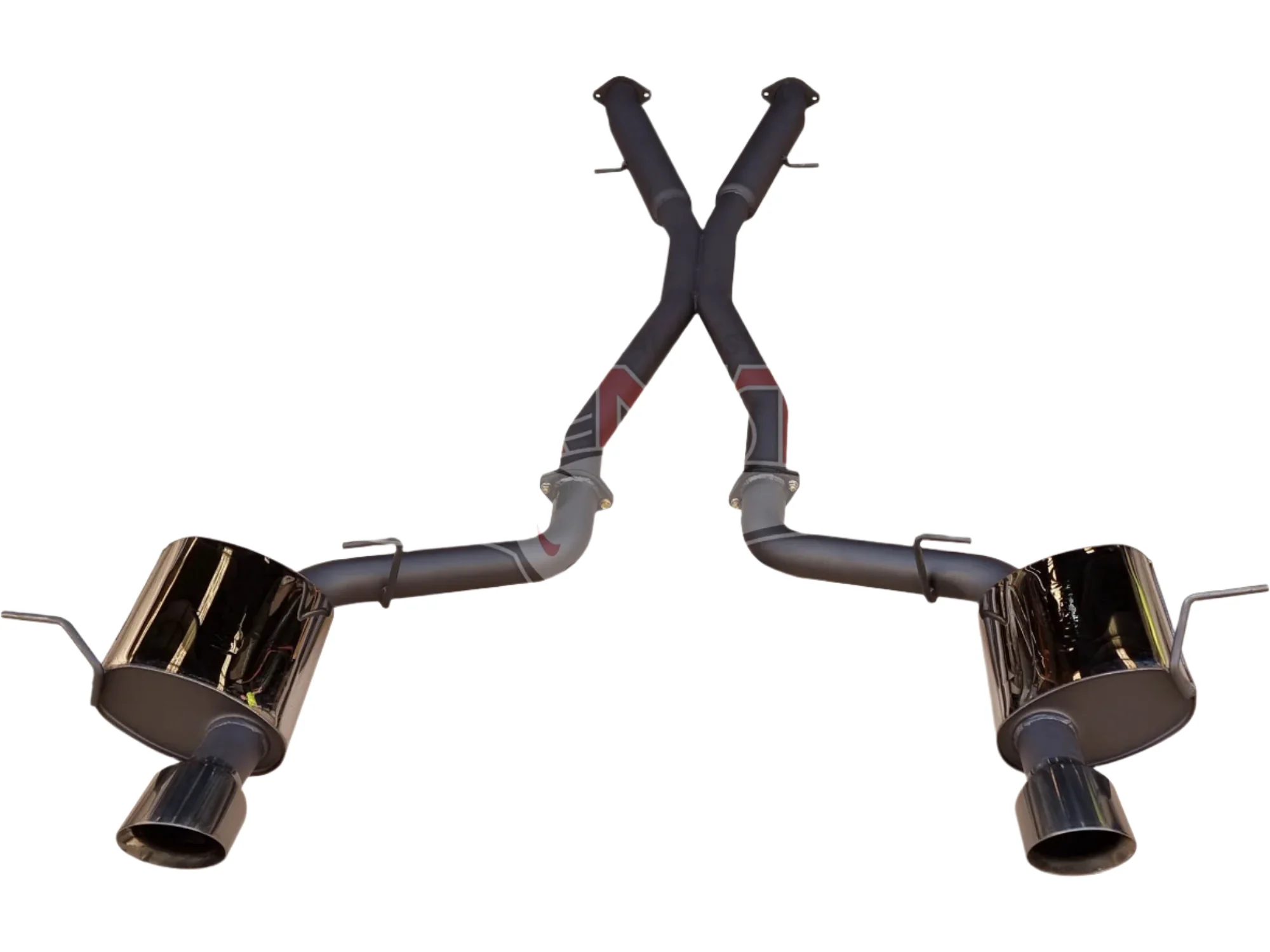 Manta - Jeep Grand Cherokee 2011+ WK2 SRT8 6.4L - 3" Twin Stainless Cat Back Exhaust System with Black Tips - Hotdog/Muffler - Image 3