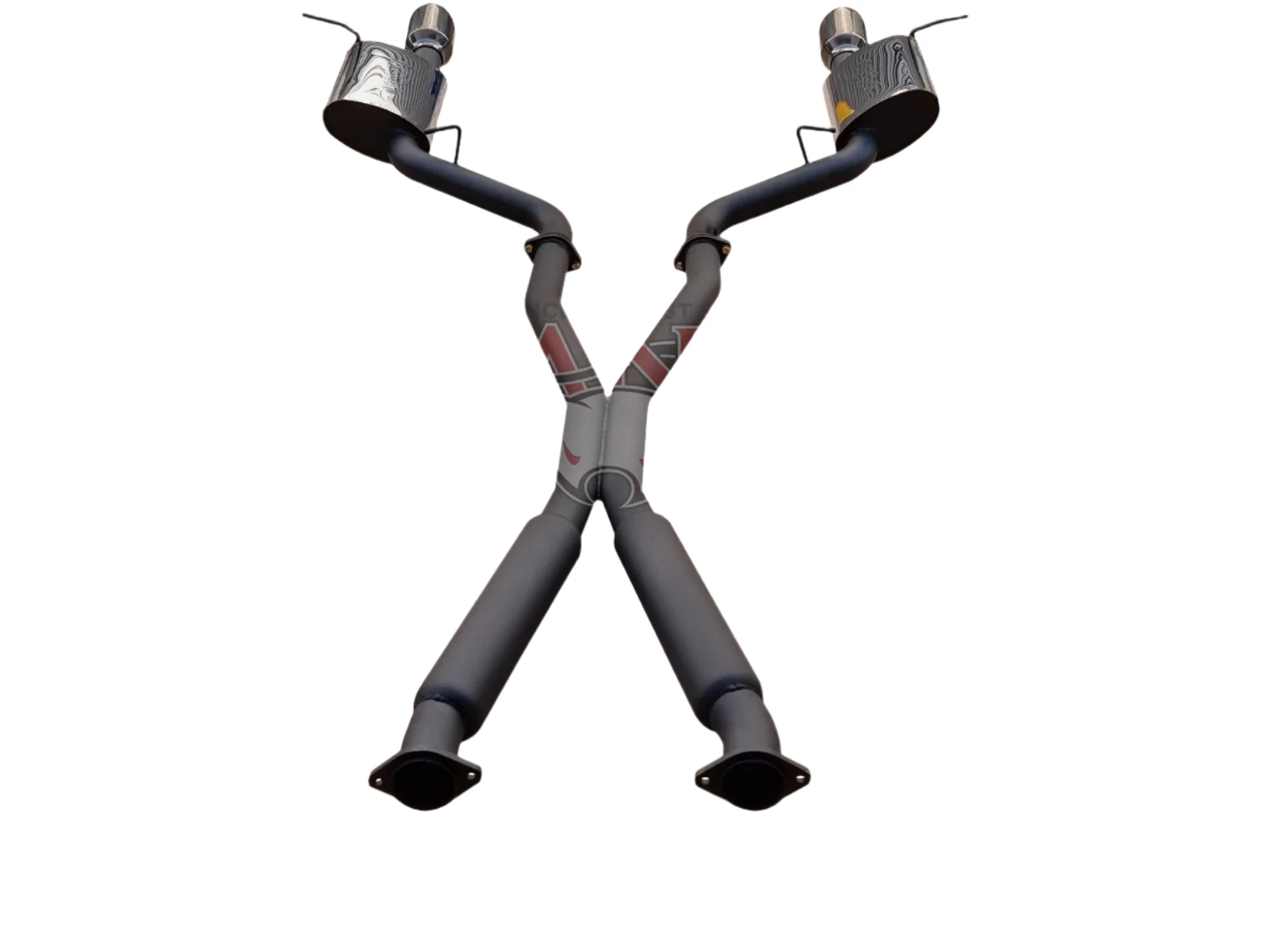 Manta - Jeep Grand Cherokee 2011+ WK2 SRT8 6.4L - 3" Twin Stainless Cat Back Exhaust System with Black Tips - Hotdog/Muffler - Image 4