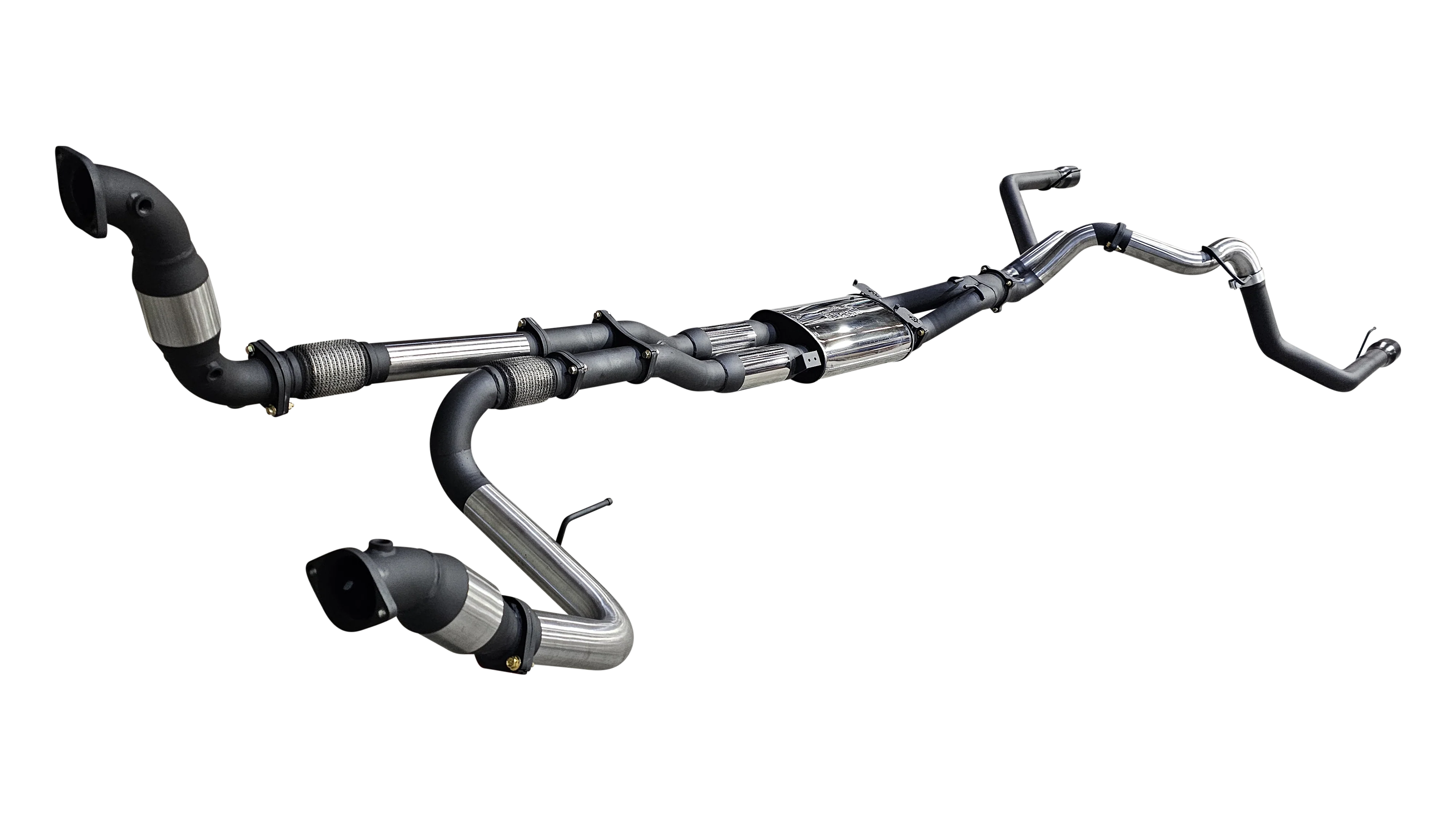 Manta | Twin 3″ Turbo Back Exhaust with Hi-Flow Cats & Bimodal | Ford Ranger Raptor V6 Next Gen 3.0L Twin Turbo Ute 2022–2025 - Image 4
