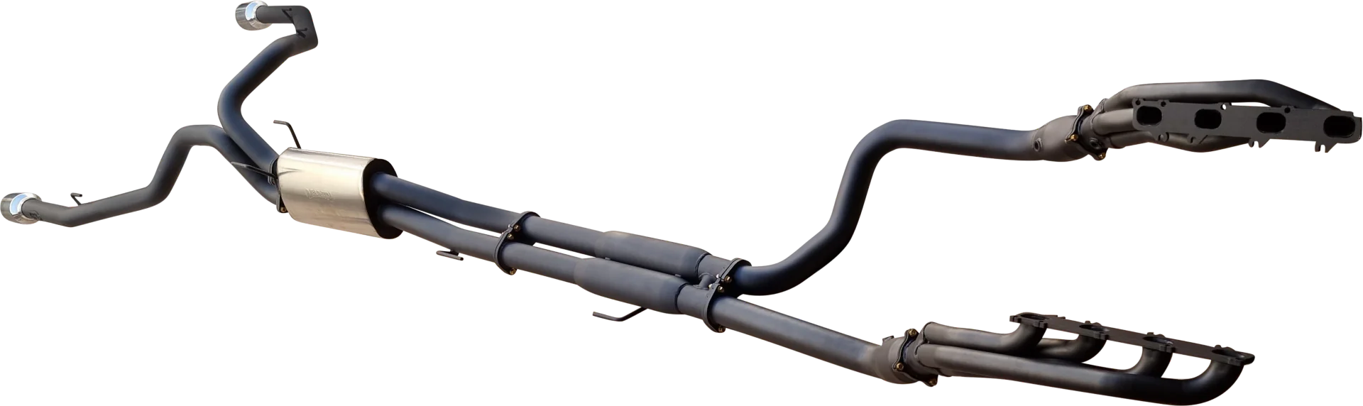 Manta | Twin 3″ Full Exhaust with Extractors, Cats & 5″ Chrome Tips | RAM DS 1500 5.7L V8 Ute 2009–2024 - Image 2