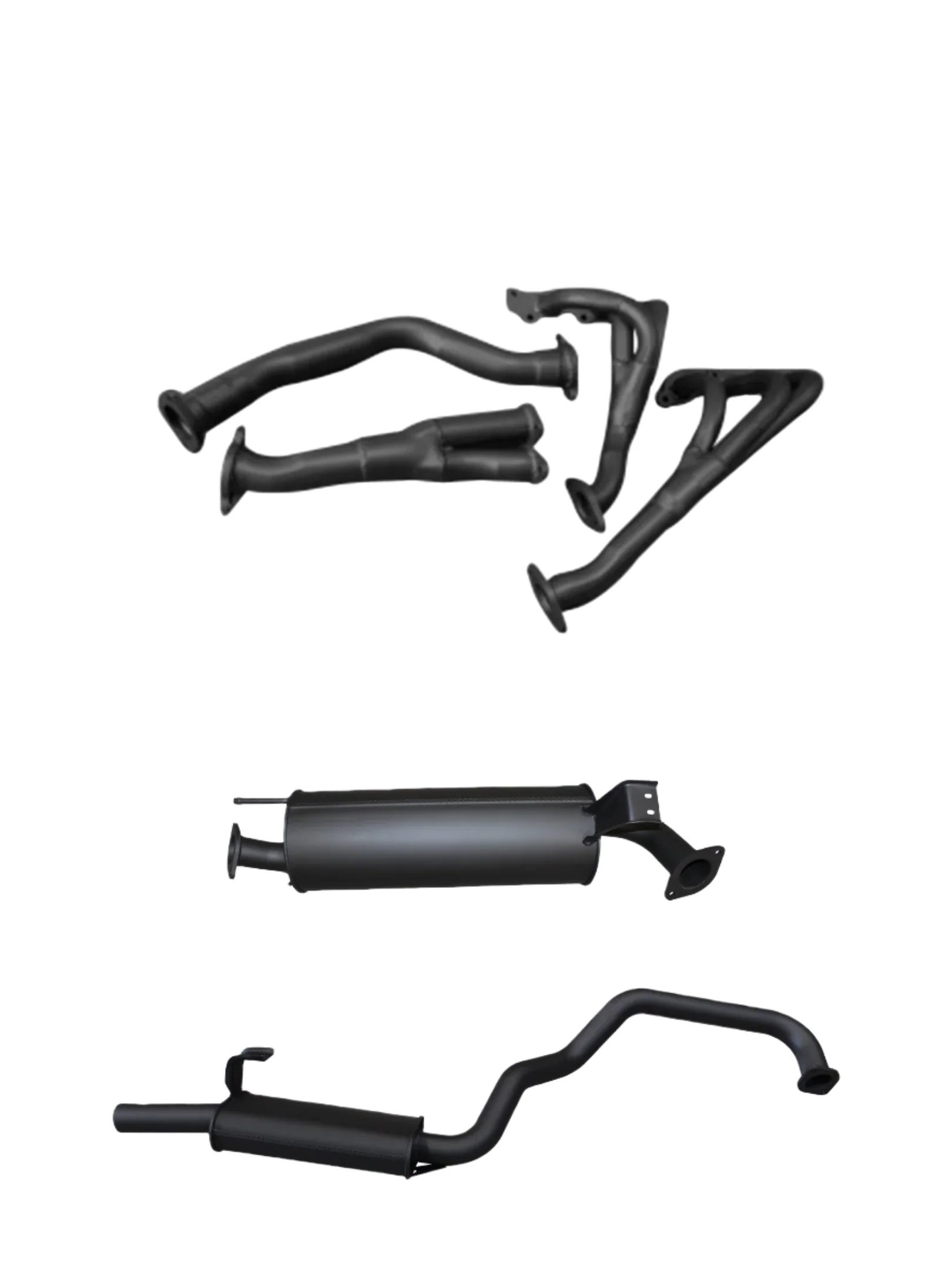 Manta | 2.5″ Full Exhaust System with Extractors & Twin Mufflers | Toyota LandCruiser FZJ105 4.5L Wagon 1998–2007 - Image 3