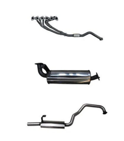Manta | 2.5″ Full Exhaust System with Extractors | Toyota Landcruiser HZJ105 4.2L Wagon 1998–2007