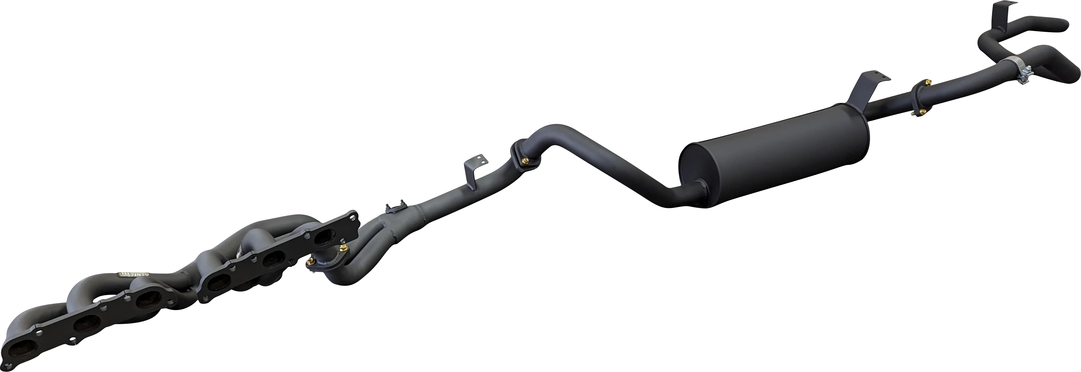 Manta | Extractors & 2.5″ Full Exhaust System (Mandrel Bend) | Toyota Landcruiser FZJ80 4.5L Petrol Wagon 1992–1997 - Image 3