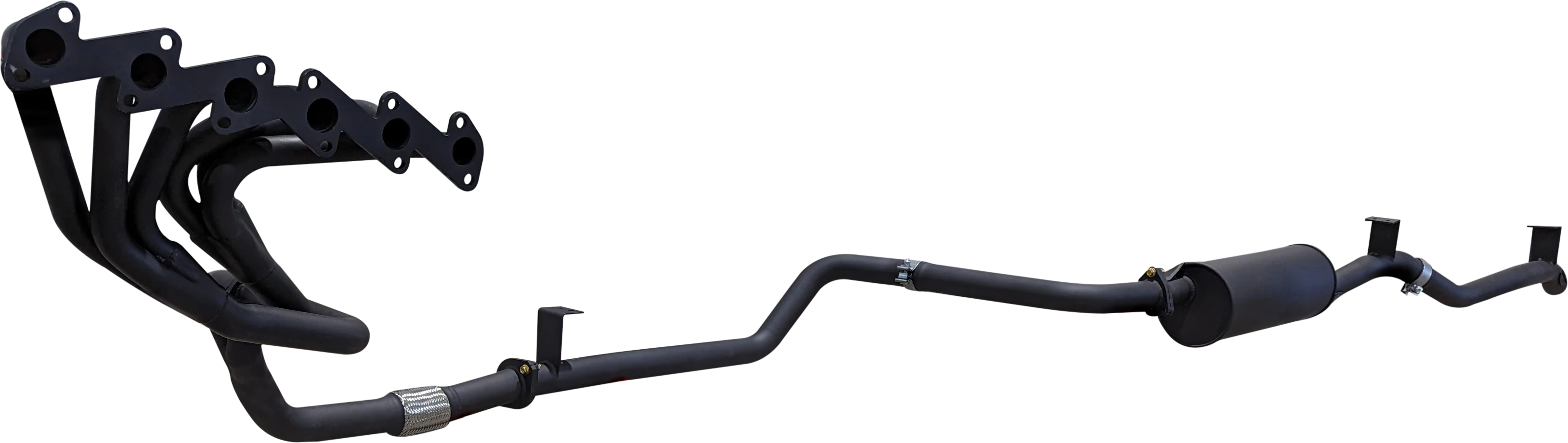 Manta | 2.5″ Full Exhaust System with Extractors | Toyota Landcruiser HZJ75 & HZJ78 4.2L Diesel Ute & Troop Carrier 1990–2006