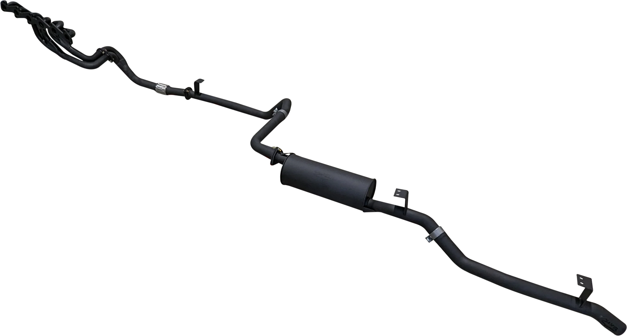 Manta | 2.5″ Full Exhaust System with Extractors | Toyota Landcruiser HZJ75 & HZJ78 4.2L Diesel Ute & Troop Carrier 1990–2006 - Image 11