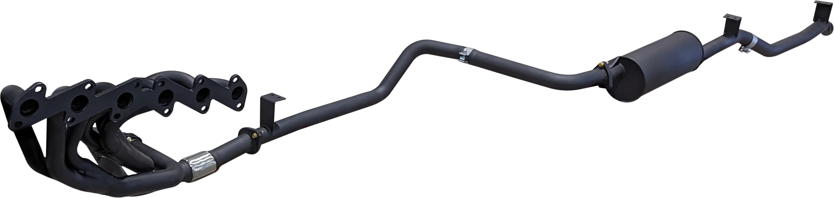 Manta | 2.5″ Full Exhaust System with Extractors | Toyota Landcruiser HZJ75 & HZJ78 4.2L Diesel Ute & Troop Carrier 1990–2006 - Image 2