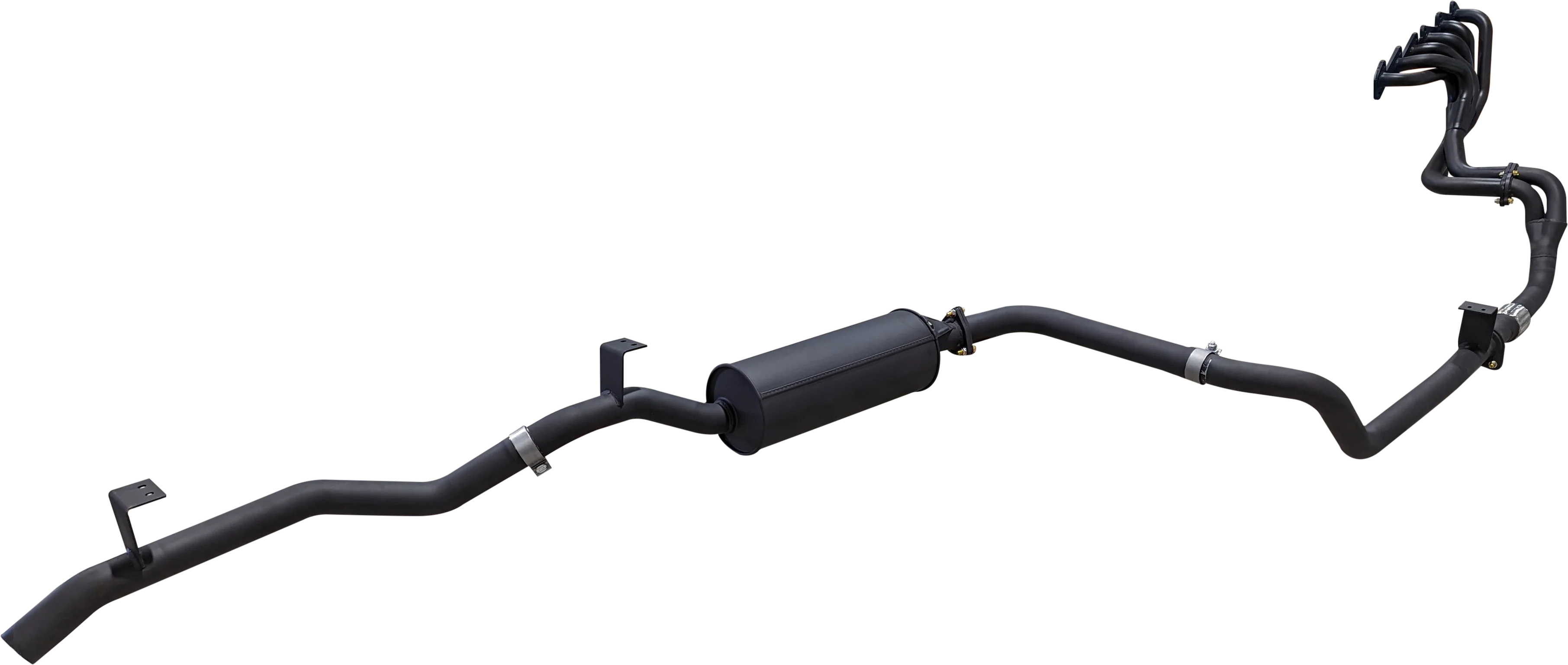 Manta | 2.5″ Full Exhaust System with Extractors | Toyota Landcruiser HZJ75 & HZJ78 4.2L Diesel Ute & Troop Carrier 1990–2006 - Image 9