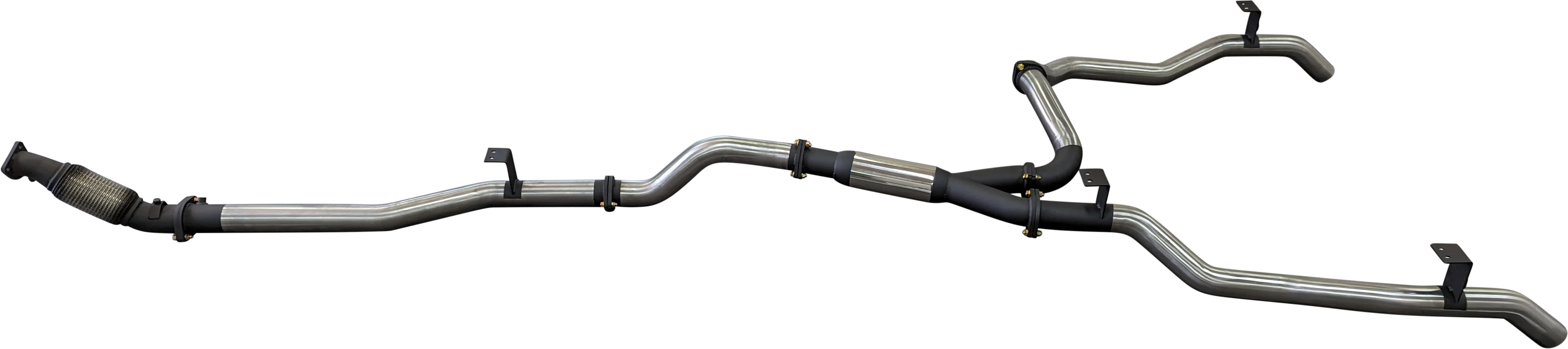 Manta | Dual 3in Turbo Back Exhaust with Hotdog (No Cat) | Toyota Landcruiser VDJ79 V8 Ute 2016–2025